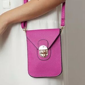 NWT MKF Womens Elegant Pink Crossbody Bag